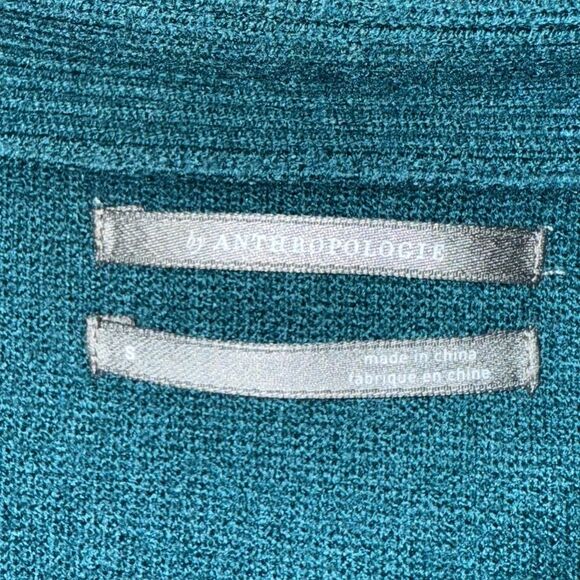 Anthropologie Women’s Green Elise Off The Shoulder Long Sleeved Sweater Small - Picture 5 of 12